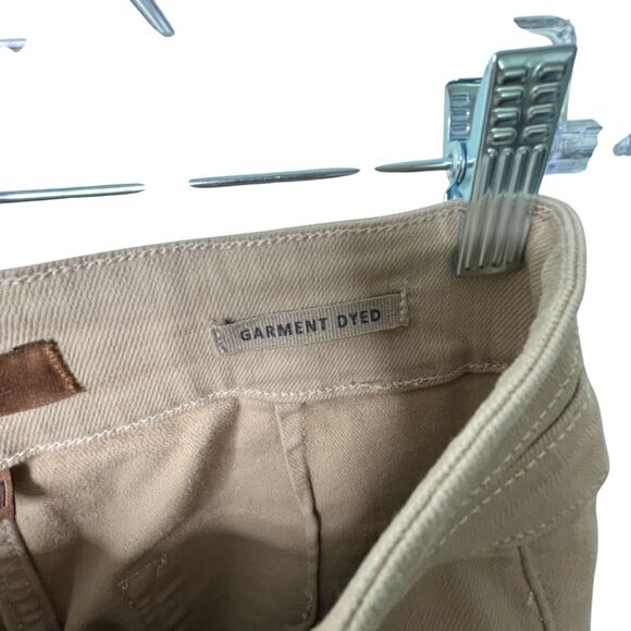 Judy Blue Garment Dyed Tummy Control Flare Jeans Sz 13/31 Khaki Tan Wide Leg - Picture 9 of 13